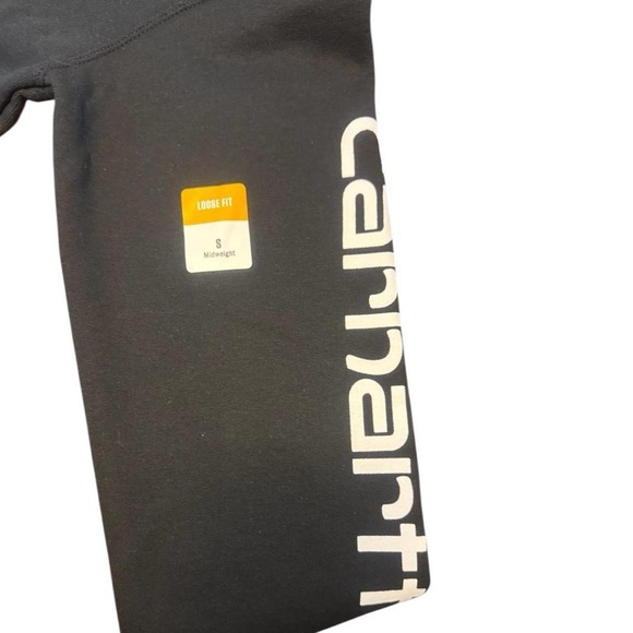 Carhartt Black Logo Sleeve Hoodie – Women’s Small – BNWT - Picture 6 of 9